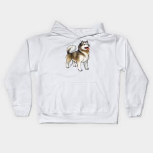 Dog - Alaskan Malamute - Sable Kids Hoodie